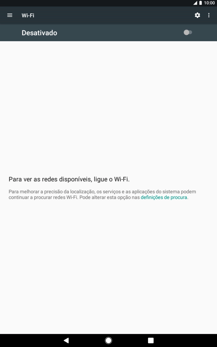 Prima o indicador para ativar a função.