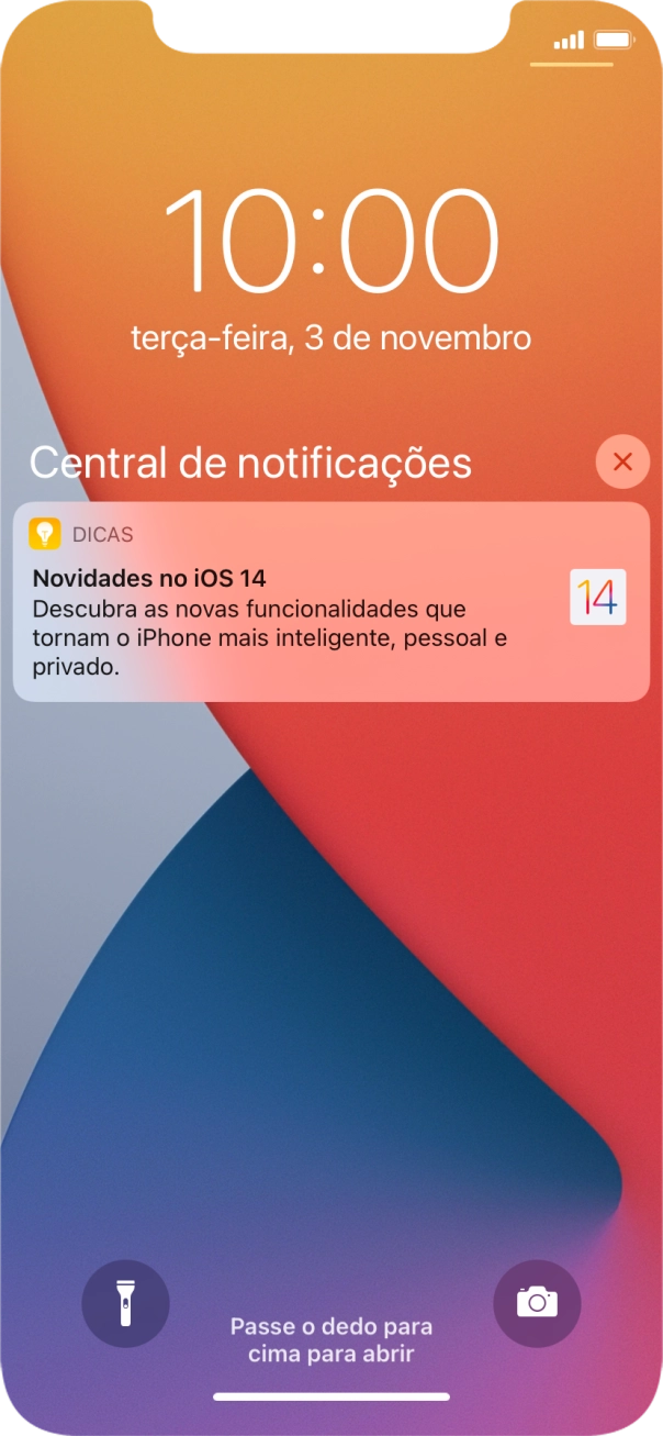 Prima a notificação pretendida e siga as indicações no ecrã para utilizar a função escolhida.