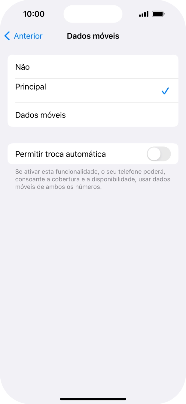 Prima o plano pretendido.