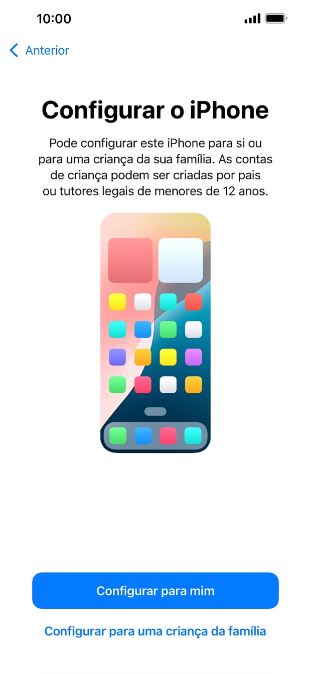 Prima Configurar para mim.