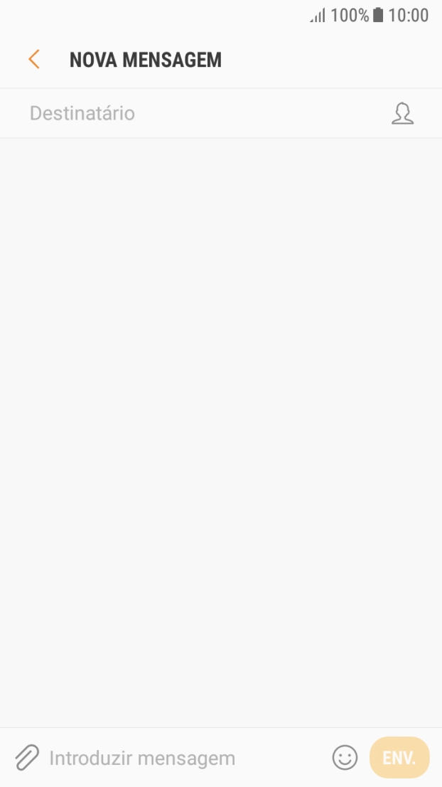 Prima a caixa de pesquisa e introduza as primeiras letras do nome do destinatário.