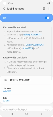 A befejezéshez, és ahhoz, hogy visszatérhess a főképernyőhöz, nyomd meg a főgombot.
