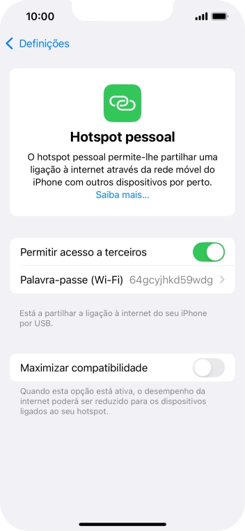 Para voltar ao ecrã inicial, deslize o dedo de baixo para cima a partir da base do ecrã.