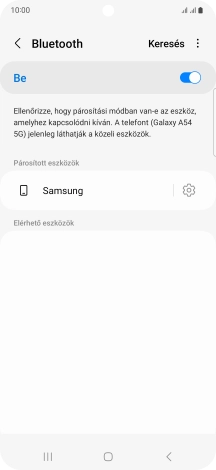 A befejezéshez, és ahhoz, hogy visszatérhess a főképernyőhöz, nyomd meg a főgombot.