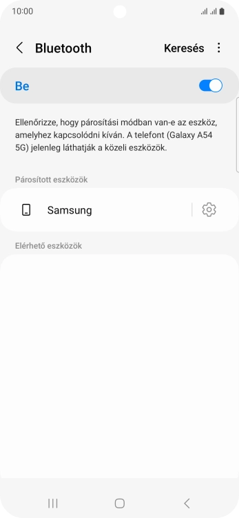 A befejezéshez, és ahhoz, hogy visszatérhess a főképernyőhöz, nyomd meg a főgombot.