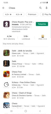 Kattints a kívánt alkalmazásra.