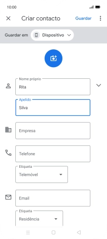 Prima Telefone e introduza o número de telefone pretendido.