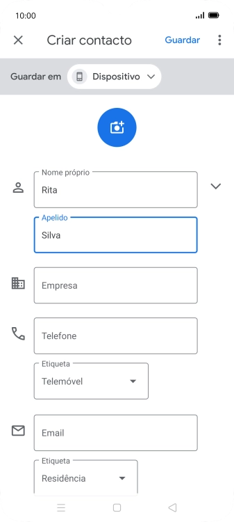 Prima Telefone e introduza o número de telefone pretendido.