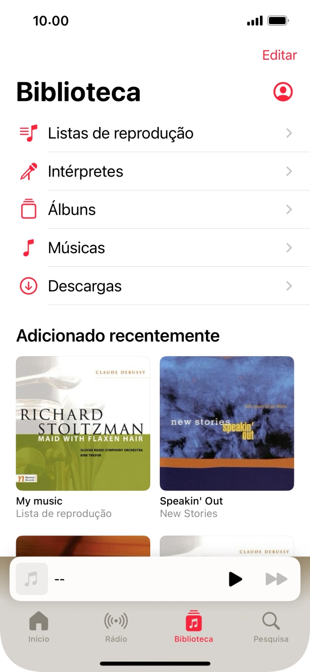 Prima Listas de reprodução.