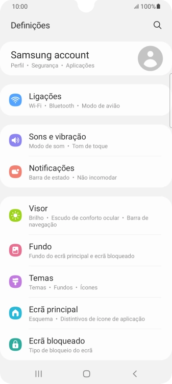 Prima Ecrã bloqueado.