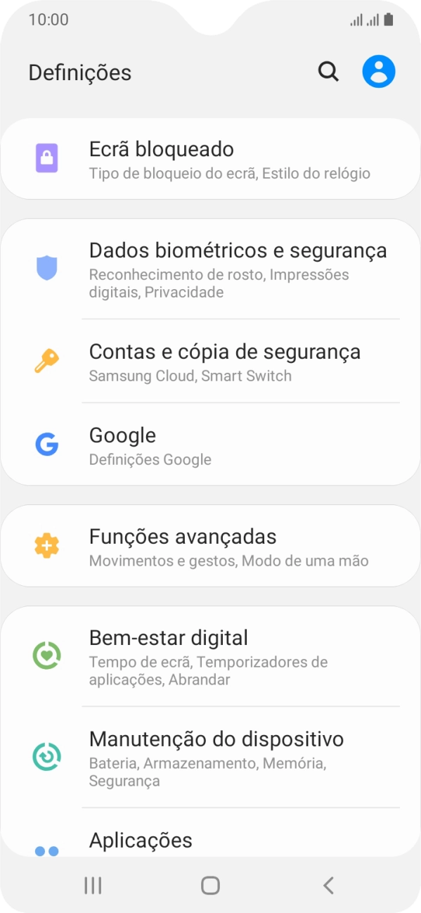 Prima Contas e cópia de segurança.