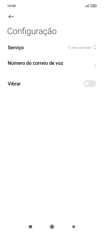 Prima Número do correio de voz.