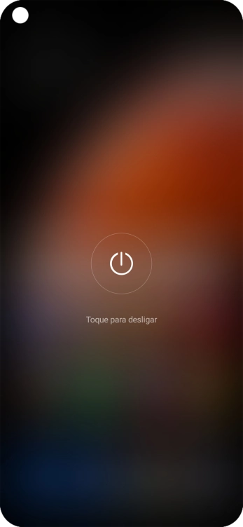 Prima Toque para desligar.