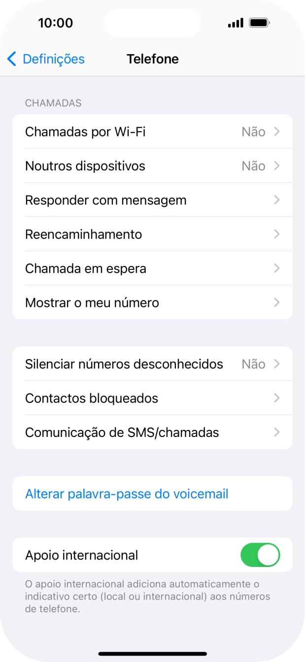 Prima Mostrar o meu número.