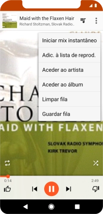 Prima Adic. à lista de reprod..