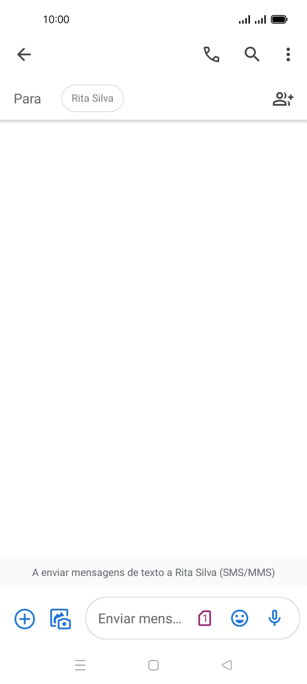 Prima o ícone de cartão SIM.