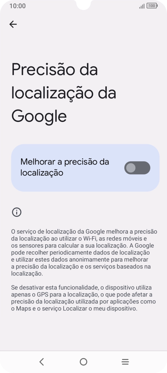 Se premir o indicador junto a 