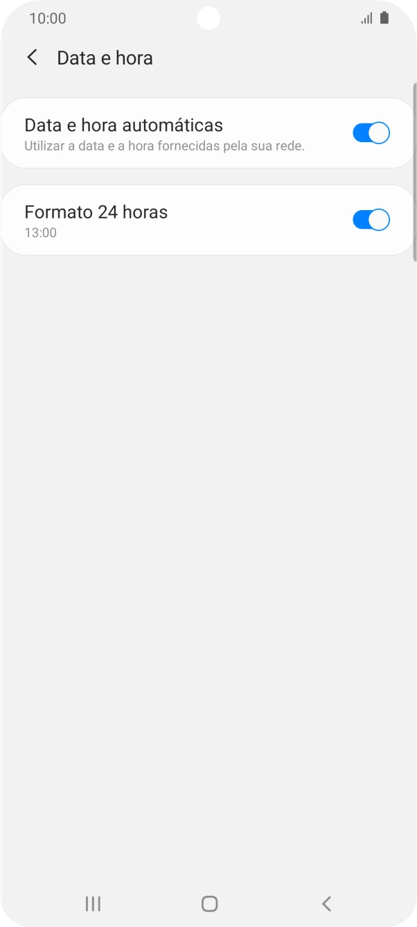 Prima a tecla de início para terminar e voltar ao ecrã inicial.