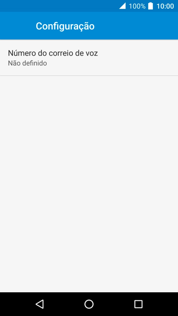 Prima Número do correio de voz.