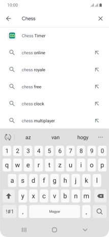 Írd be a keresett alkalmazás nevét vagy kategóriáját, és kattints a keresés ikonra.