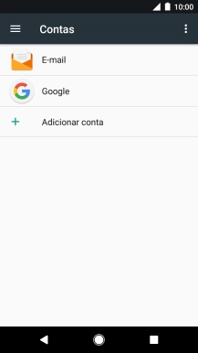 Se o ecrã mostrar esta imagem, a sua conta foi identificada e configurada automaticamente. Siga as indicações no ecrã para introduzir informações adicionais e concluir a configuração.
