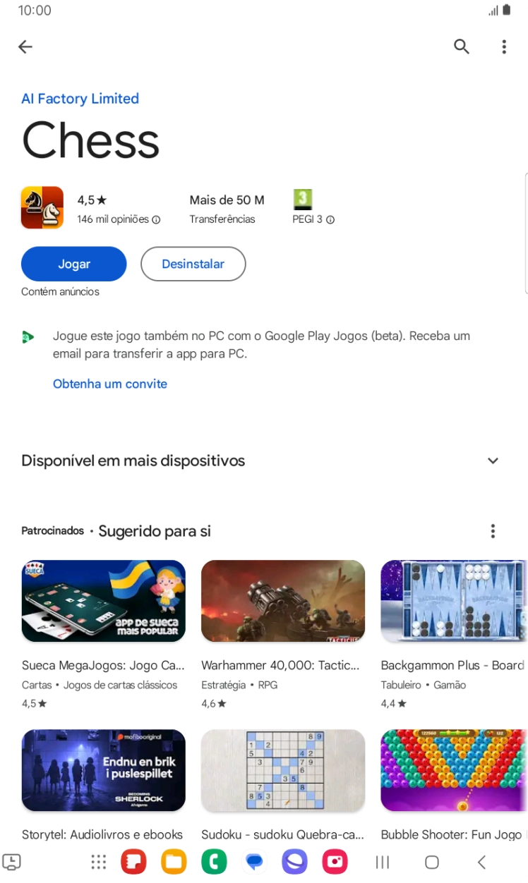 Prima a tecla de início para terminar e voltar ao ecrã inicial.