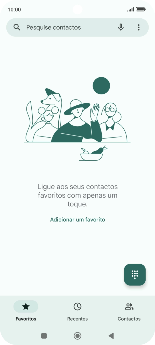 Prima o ícone de menu.