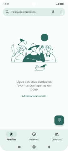 Prima o ícone de menu.