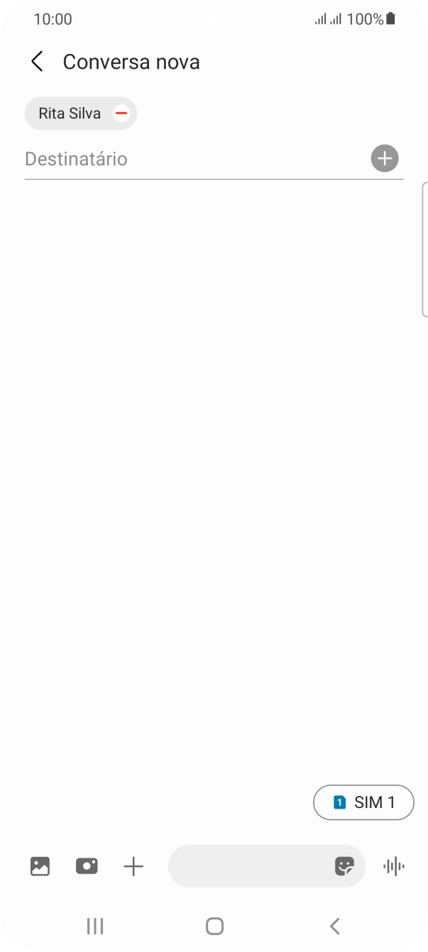 Prima o ícone de cartão SIM para escolher o cartão SIM pretendido.