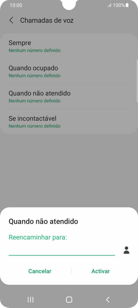 Introduza 123 e prima Activar.