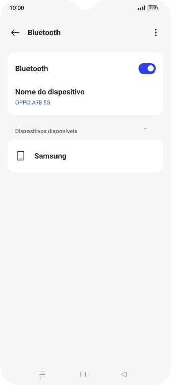 Prima o dispositivo Bluetooth pretendido e siga as indicações no ecrã para emparelhar o dispositivo pretendido com o telefone.