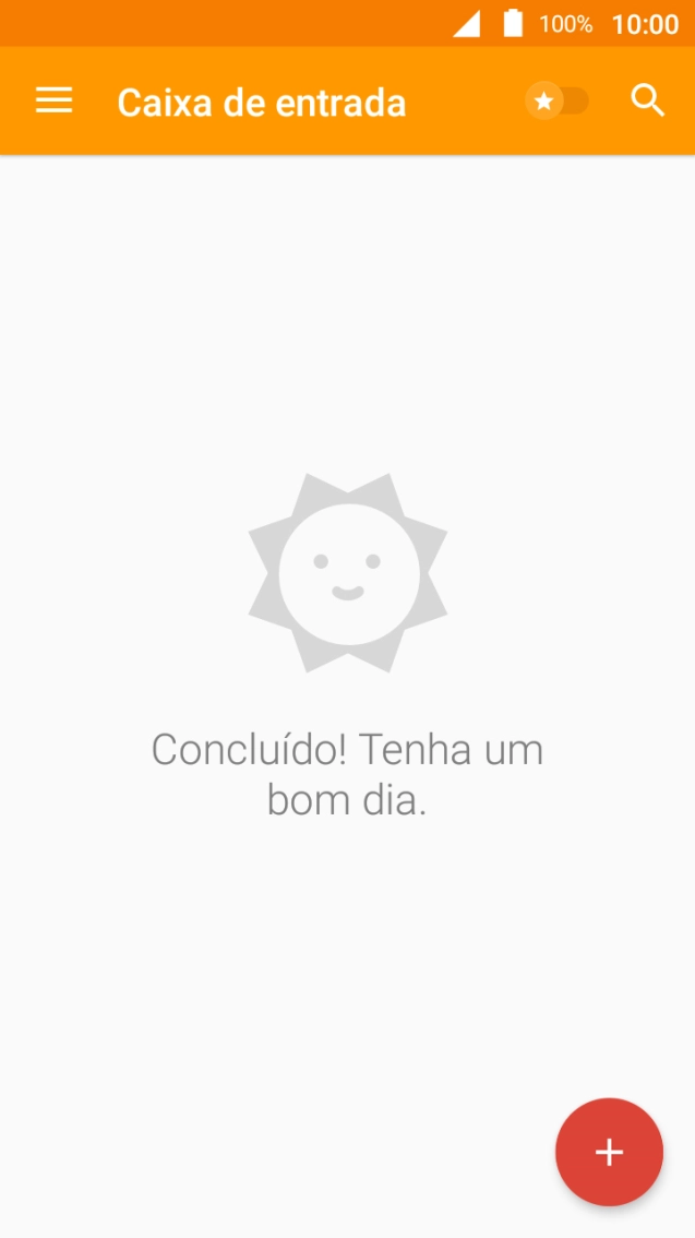 Deslize o dedo sobre o ecrã da esquerda para a direita.