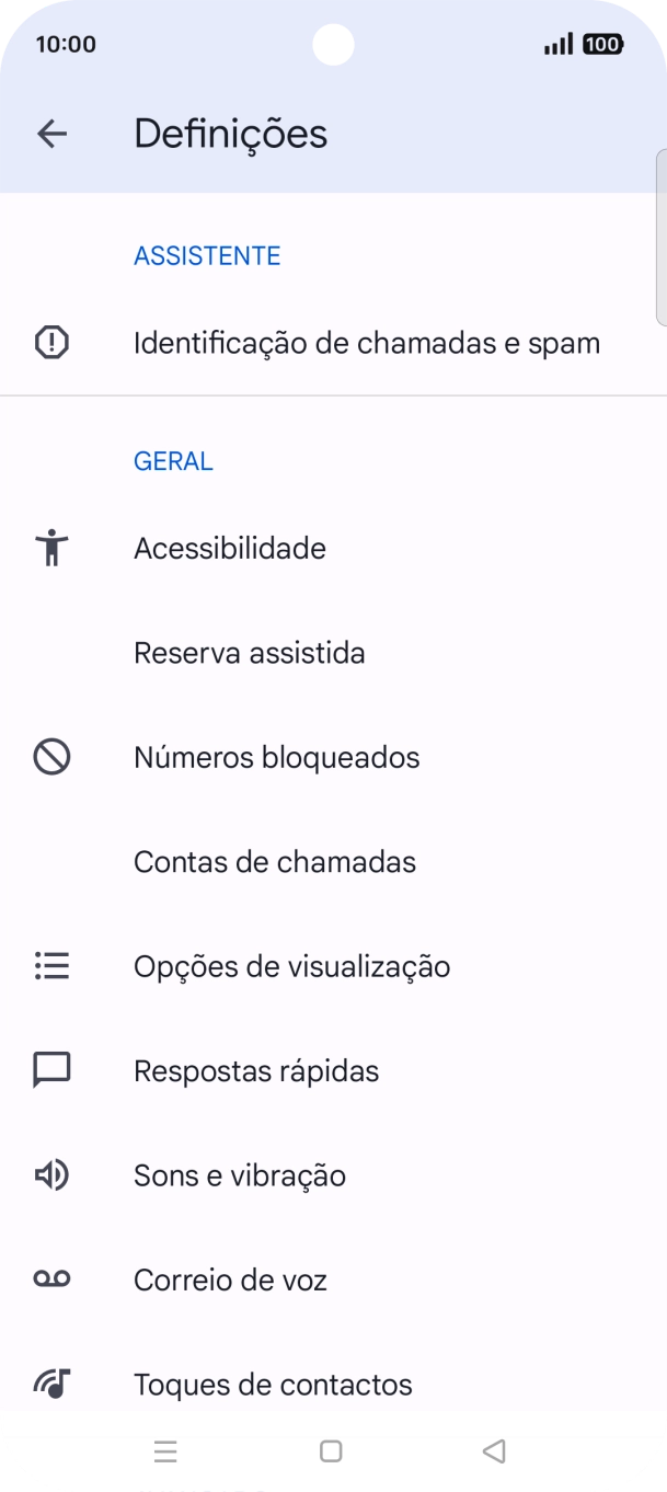 Prima Contas de chamadas.