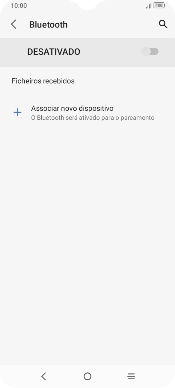 Prima Associar novo dispositivo.