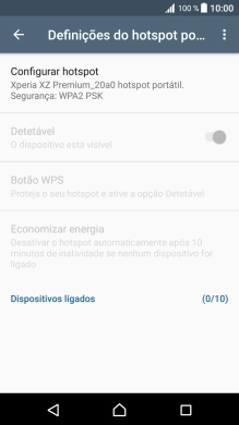 Prima Configurar hotspot.
