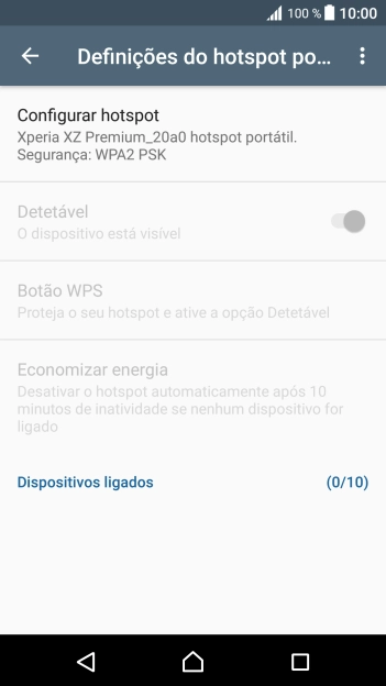 Prima Configurar hotspot.