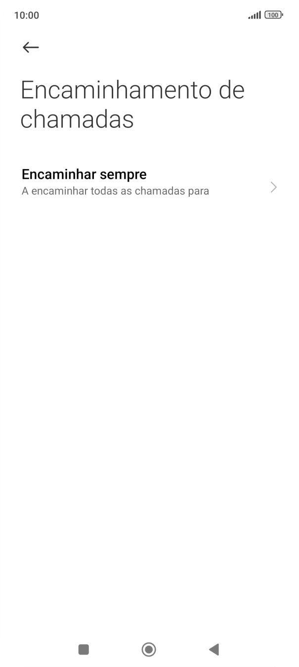 Prima o tipo de desvio pretendido.