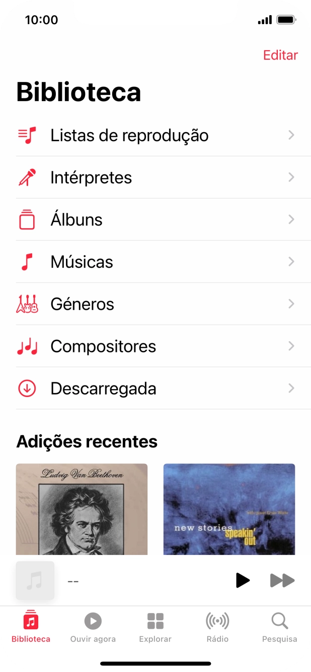 Prima Listas de reprodução.
