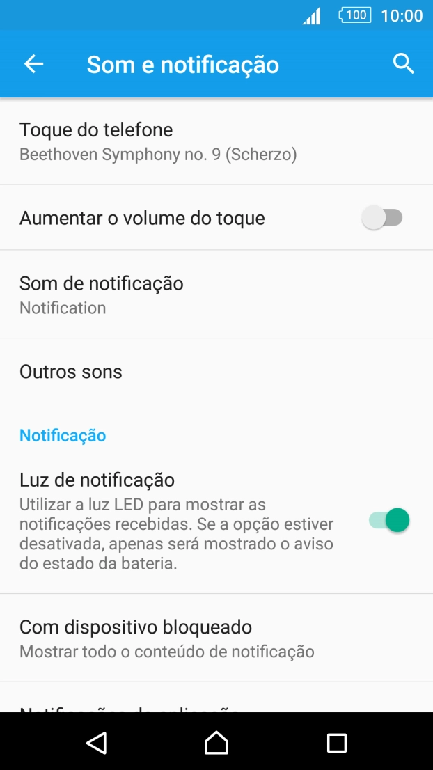 Prima a tecla de início para terminar e voltar ao ecrã inicial.