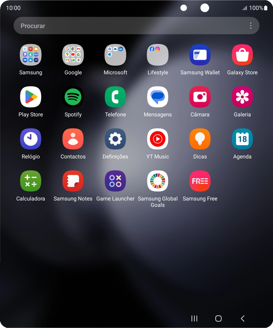 Prima Galeria e vá até à pasta pretendida.