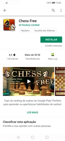 Prima INSTALAR e siga as instruções no ecrã para instalar a app.