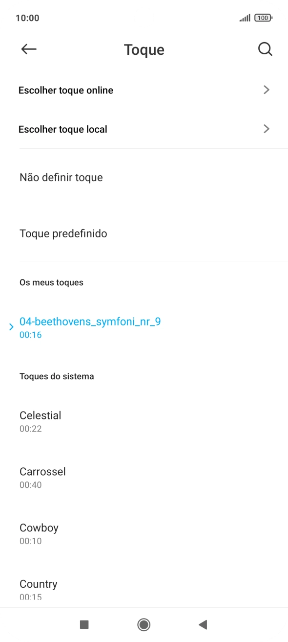 Prima a tecla de início para terminar e voltar ao ecrã inicial.
