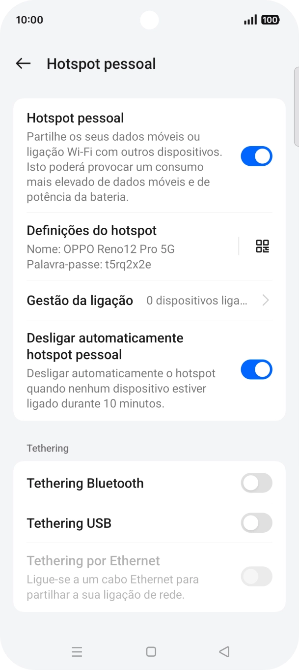 Prima a tecla de início para terminar e voltar ao ecrã inicial.
