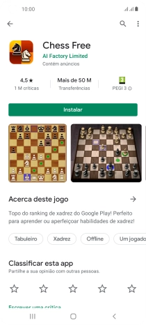 Prima Instalar e siga as indicações no ecrã para instalar a app.