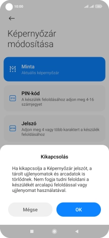 Válaszd az OK lehetőséget.