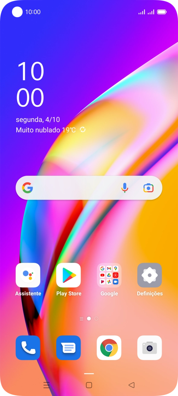 Prima o ícone de telefone.