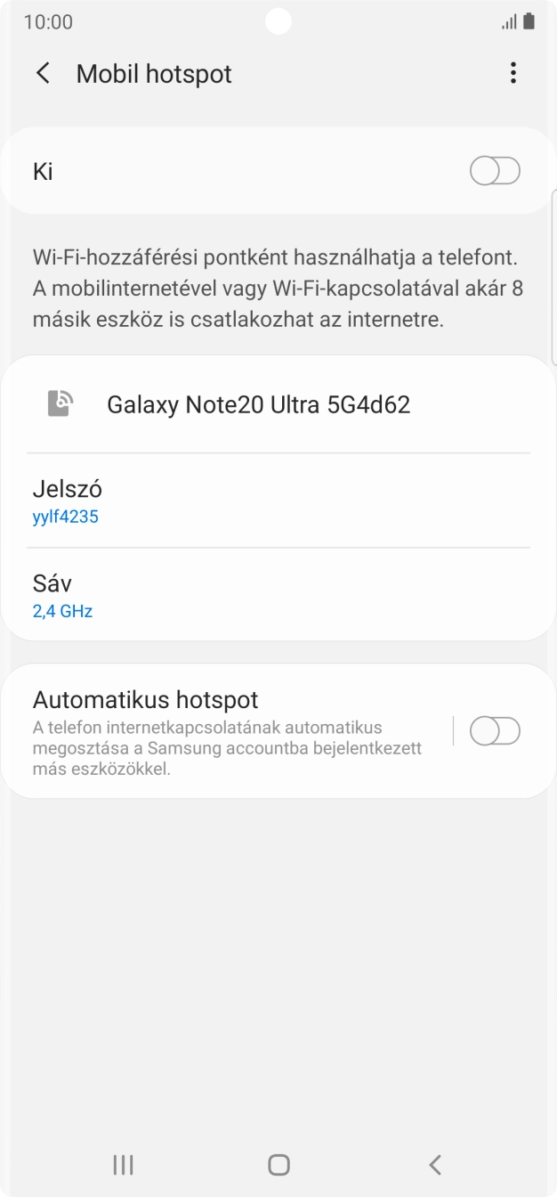 Kattints a menü ikonra.