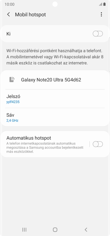 Kattints a menü ikonra.