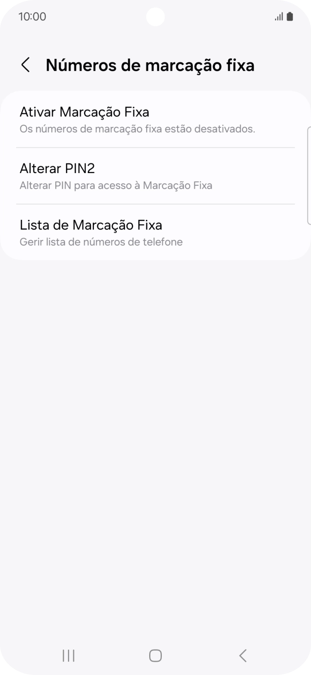 Prima Ativar Marcação Fixa.