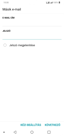 Válaszd a KÖVETKEZŐ lehetőséget.